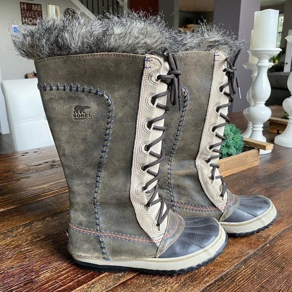 Sorel Cate The Great Faux Fur Waterproof Tall Snow Boots